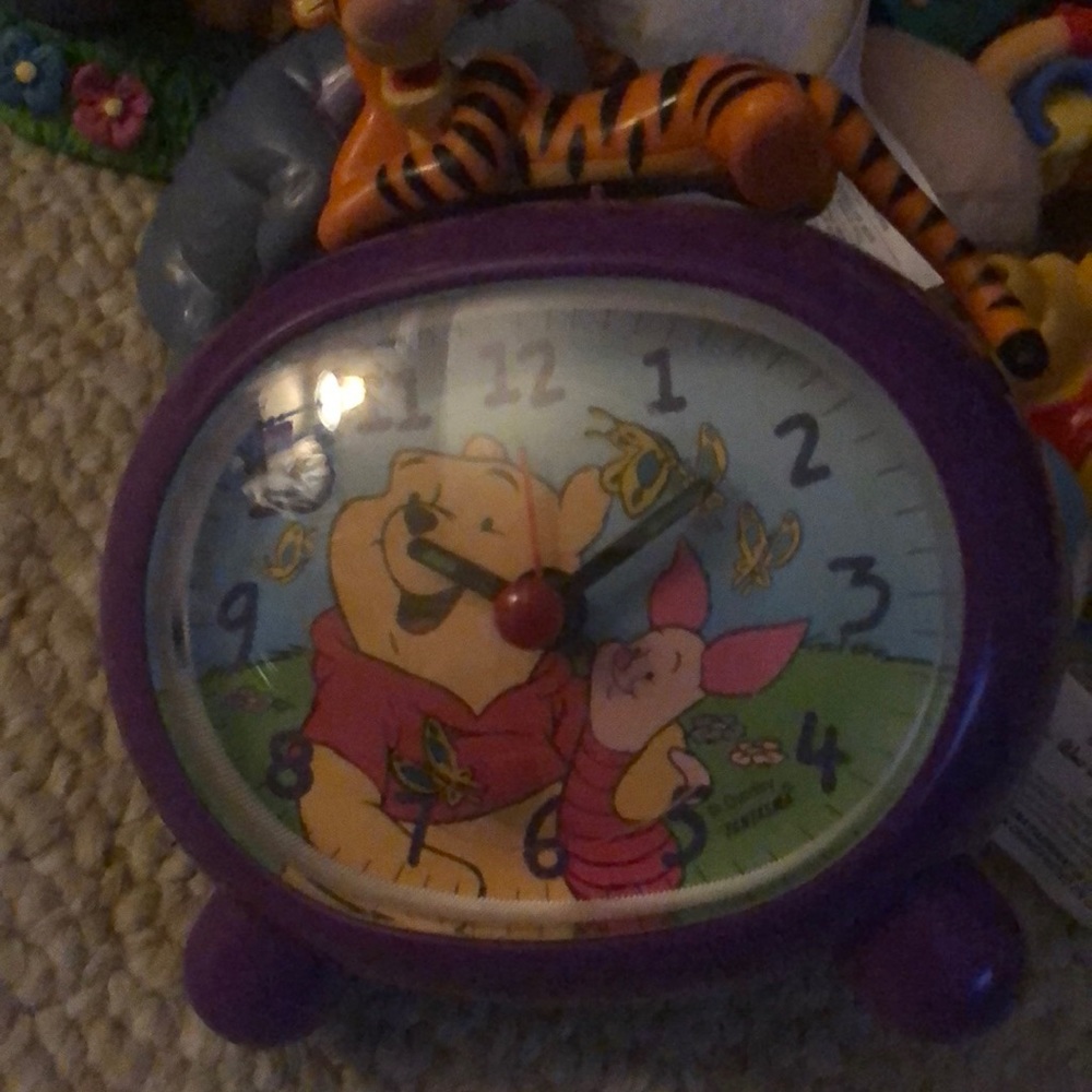 Winnie the Pooh Alarm Clock Purple Tigger Disney